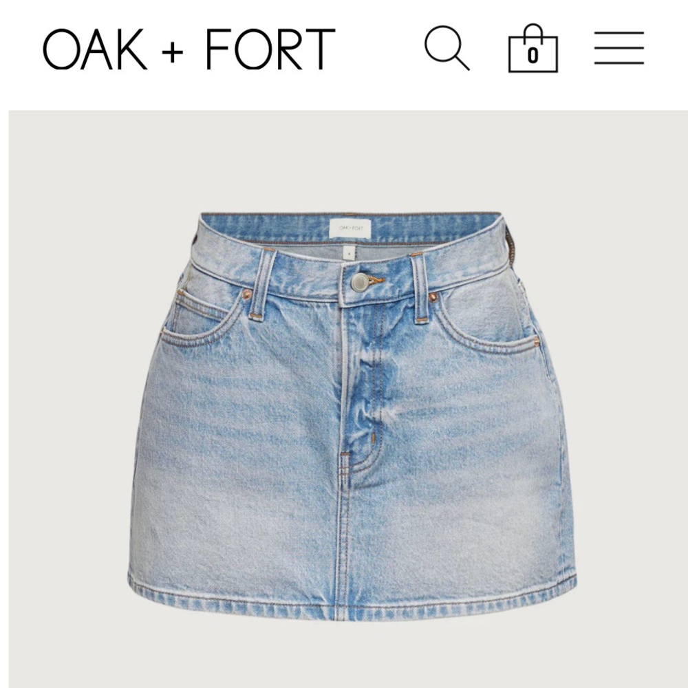 Oak and Fort Denim Skirt